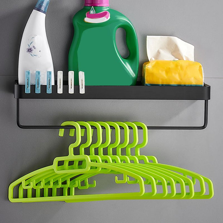 Matt Black Stainless Steel Bathroom Rack