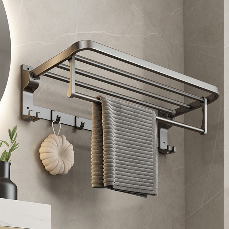 Kalsten | Contemporary Bathroom Accessory Set Grey Aluminum Bathroom Accessory Kit