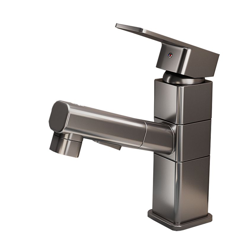 Kalsten | Bathroom Vessel Faucet Swivel Spout Single Handle Faucet with Pull-Out Spray Head