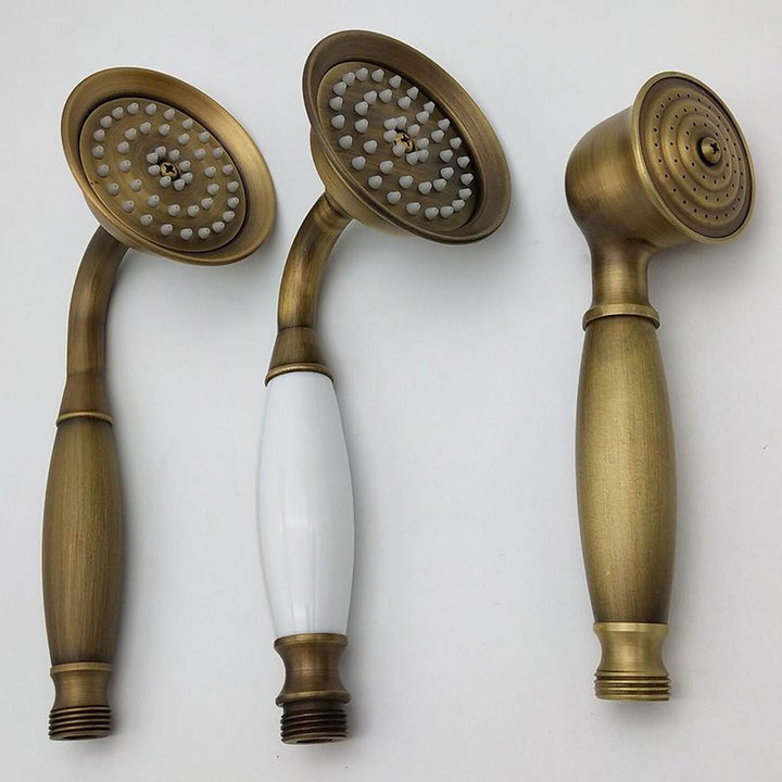 Traditional Brass Handheld Shower Head