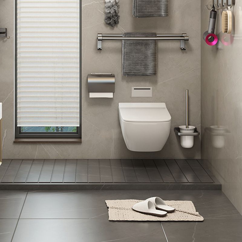 Kalsten | Contemporary Bathroom Accessory Set Grey Aluminum Bathroom Accessory Kit