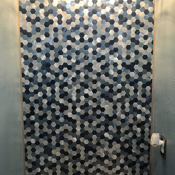 Peel & Stick Metal Mosaic Tiles