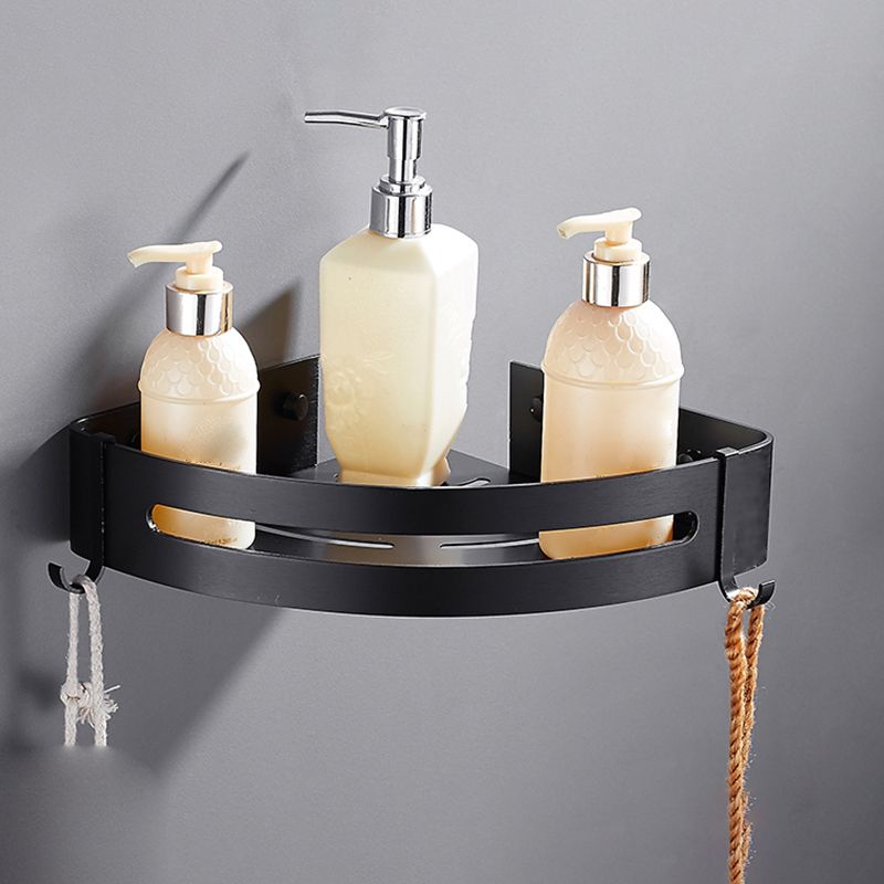 Kalsten | Matt Black Modern Bathroom Accessories Set, Set of 3, Bathroom Shelf