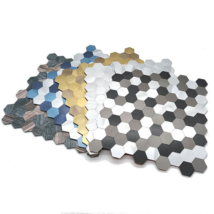 Peel & Stick Metal Mosaic Tiles