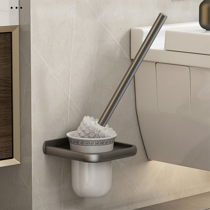 Kalsten | Contemporary Bathroom Accessory Set Grey Aluminum Bathroom Accessory Kit