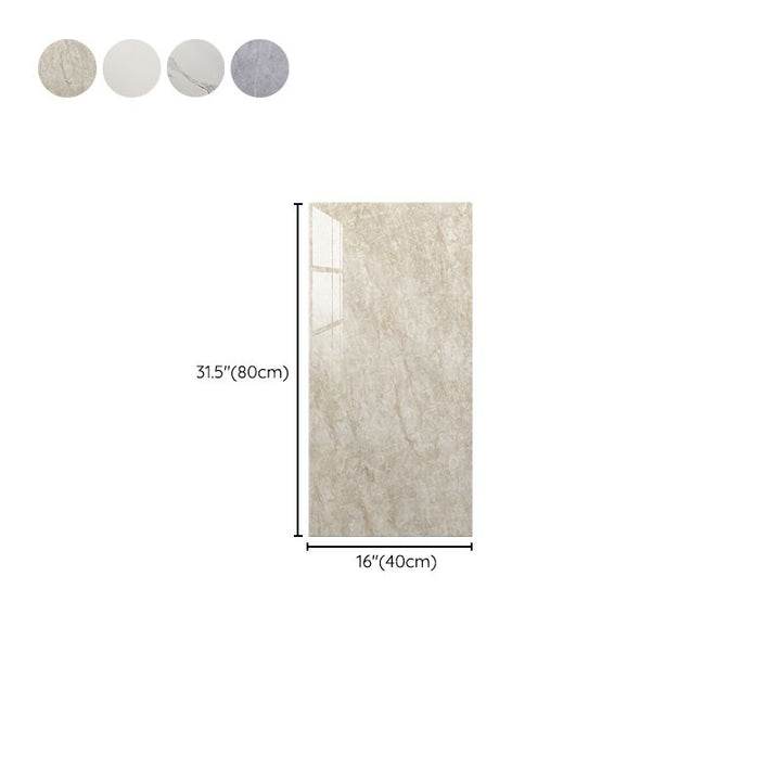 Kalsten | Waterproof Bathroom Splash Guard Tiles Classic Marble Peel and Stick Splash Guard Tiles