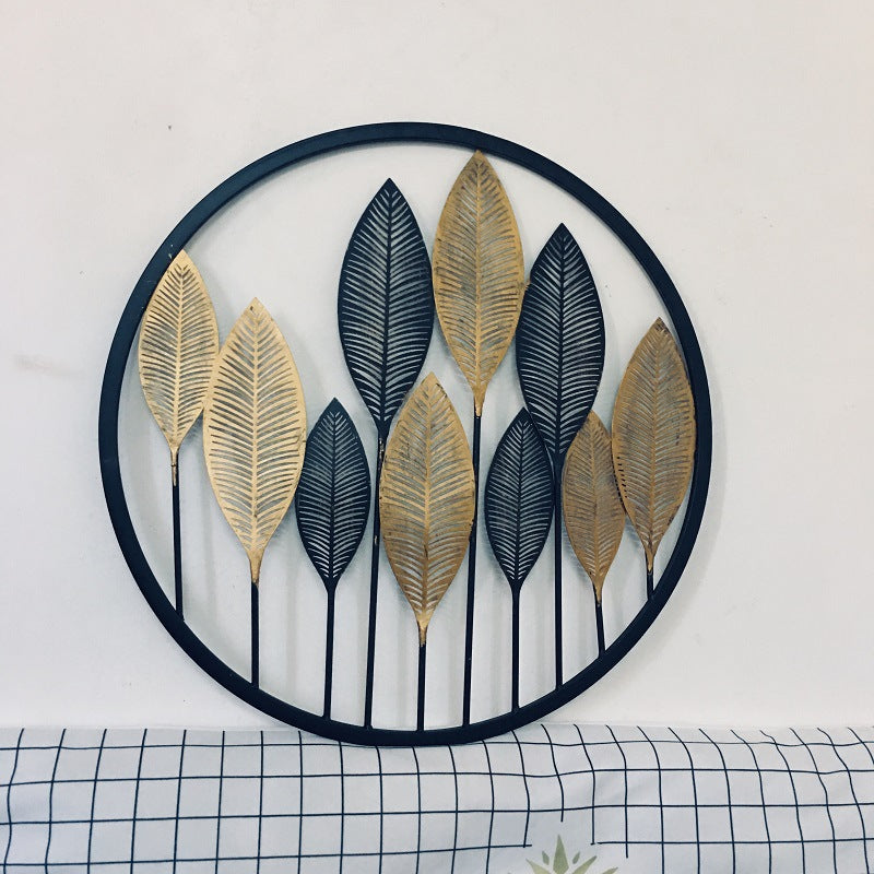 Decorative Gold Leaf Wall Art Sculpture Kalsten
