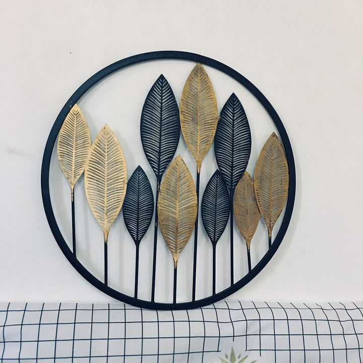 Decorative Gold Leaf Wall Art Sculpture Kalsten