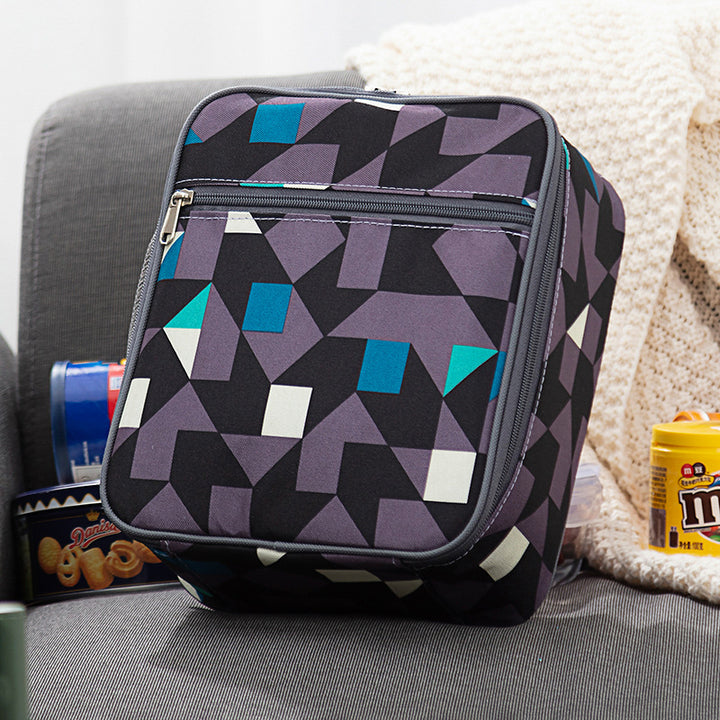 Insulated Geometric Lunch Carrier