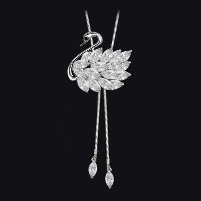 Elegant Swan-Inspired Pendant Necklace Kalsten