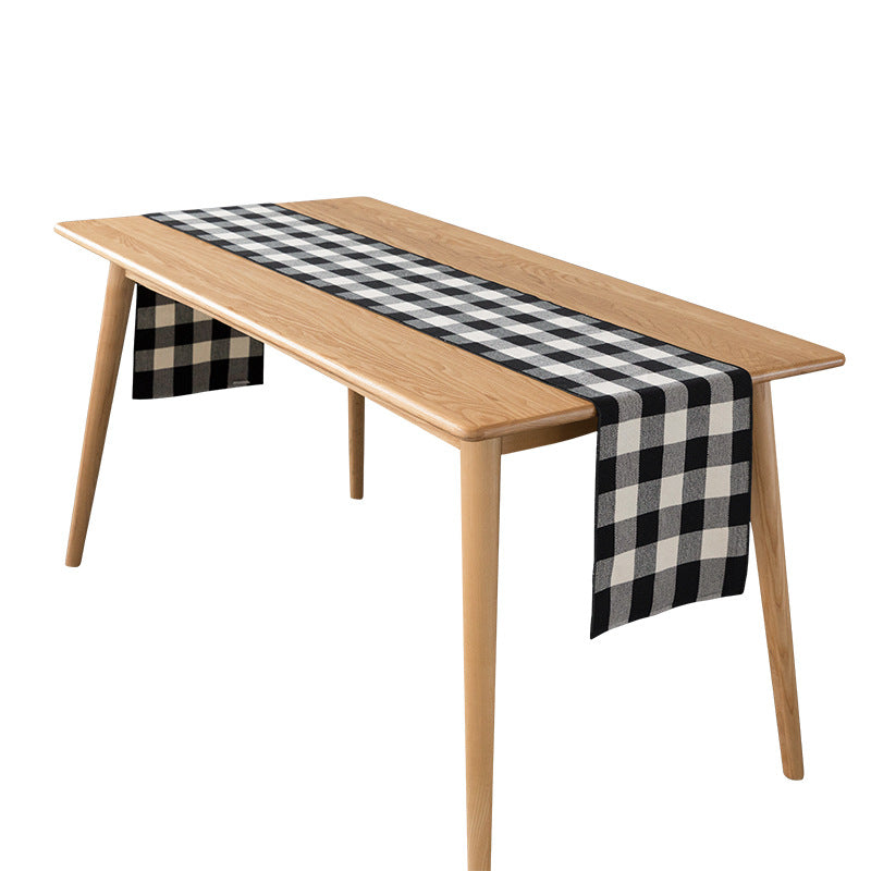 Woven table placemat in buffalo check made of cotton blend Kalsten