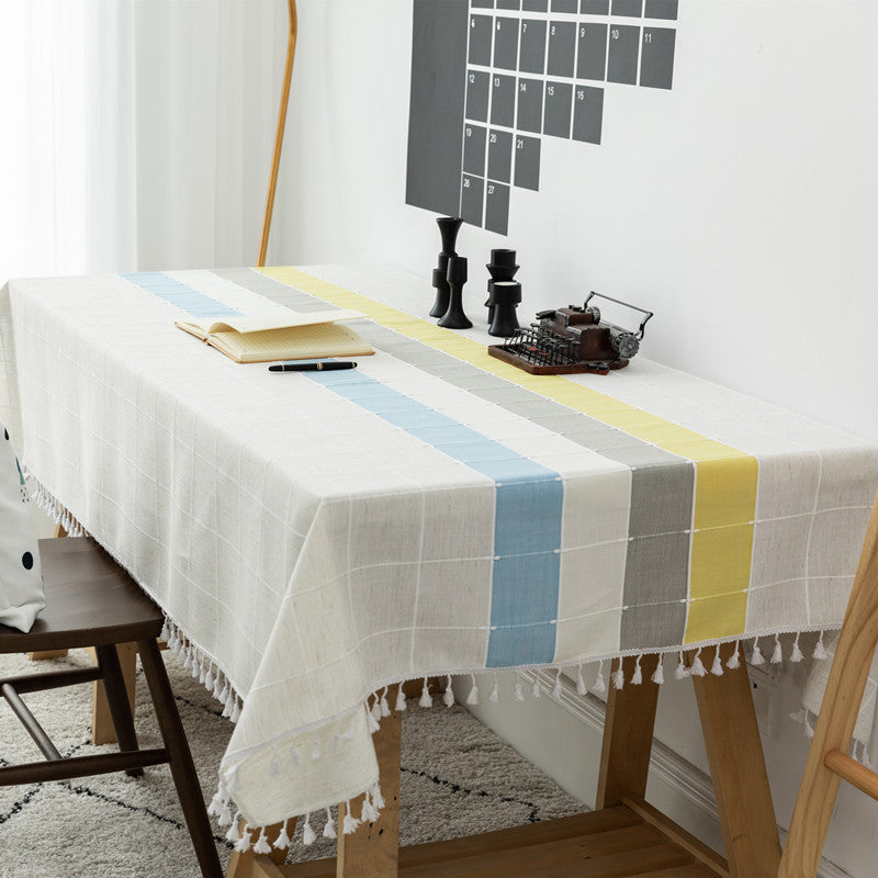 Textured Geometric Table Runner