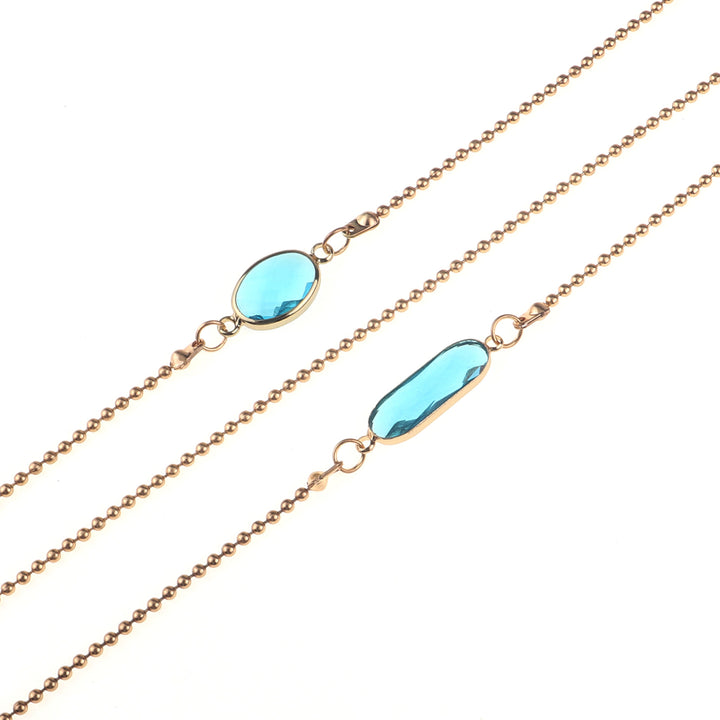 Elegant Blue Stone Necklace Kalsten