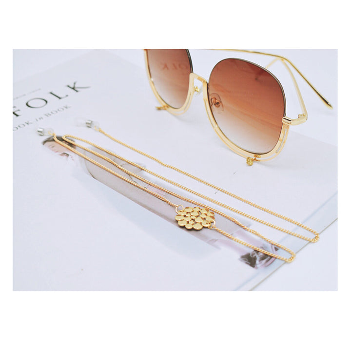 Elegant Layered Chain Eyewear Holder Kalsten