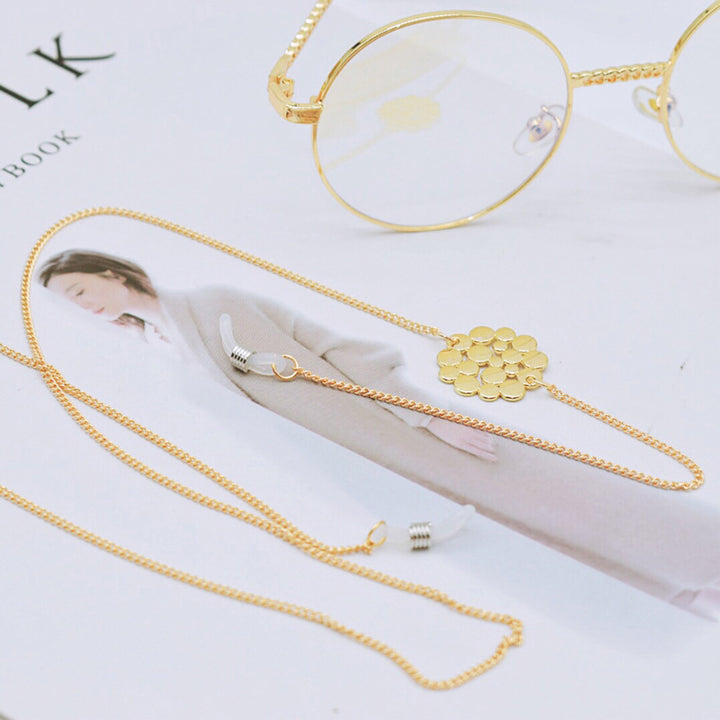 Elegant Layered Chain Eyewear Holder Kalsten
