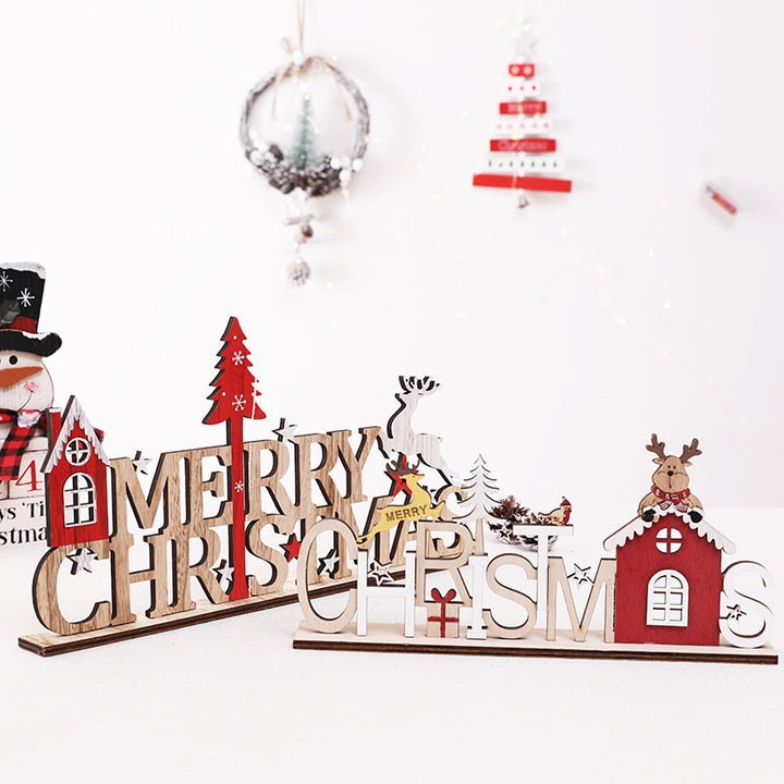 Whimsical Wooden Holiday Wall Decoration