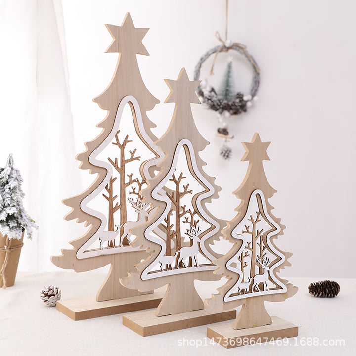 Decorative Wooden Christmas Tree Decoration