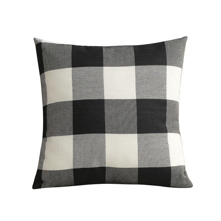 Buffalo Check Square Throw Pillow Covers with Hidden Zipper