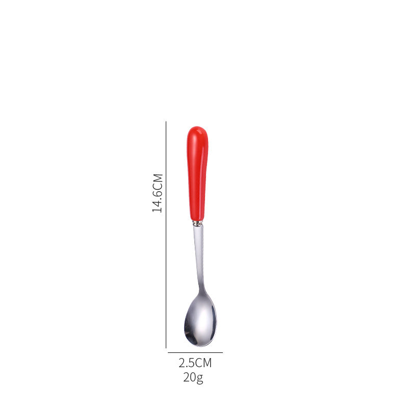 Ergonomic teaspoon with non-slip handle Kalsten