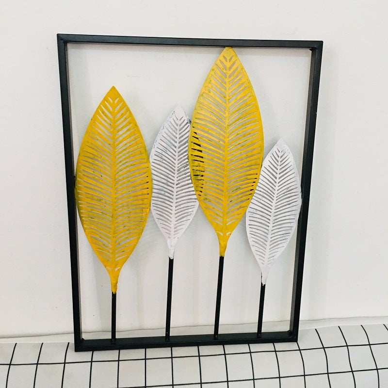 Leaf-Inspired Metal Wall Art Kalsten