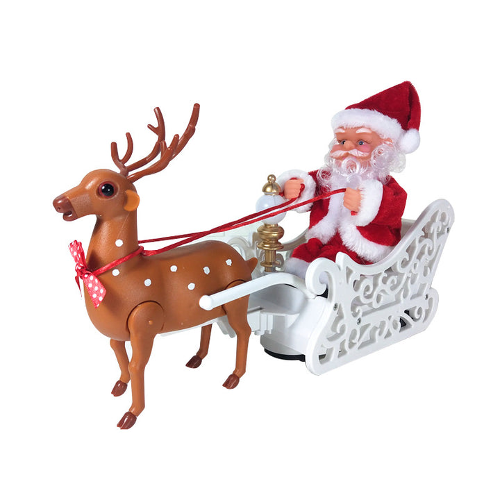 Christmas decoration sled with reindeer