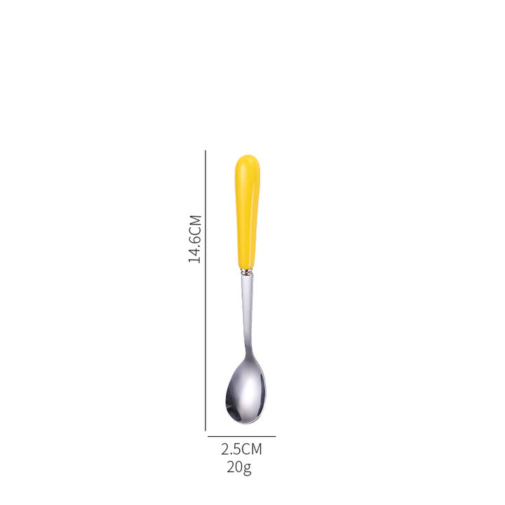 Ergonomic teaspoon with non-slip handle Kalsten