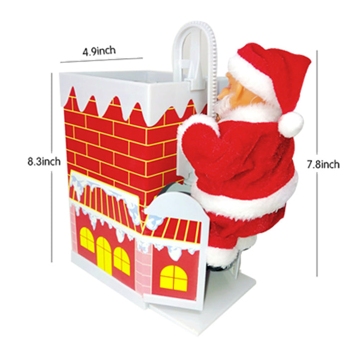 Decorative Santa Claus figure with ladder