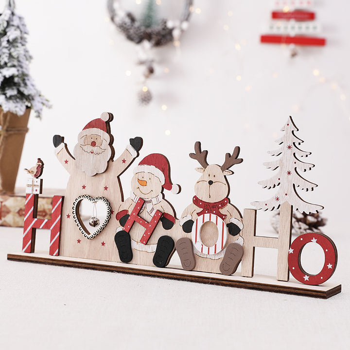 Whimsical Wooden Holiday Wall Decoration