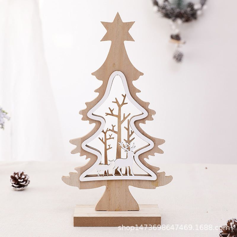Decorative Wooden Christmas Tree Decoration