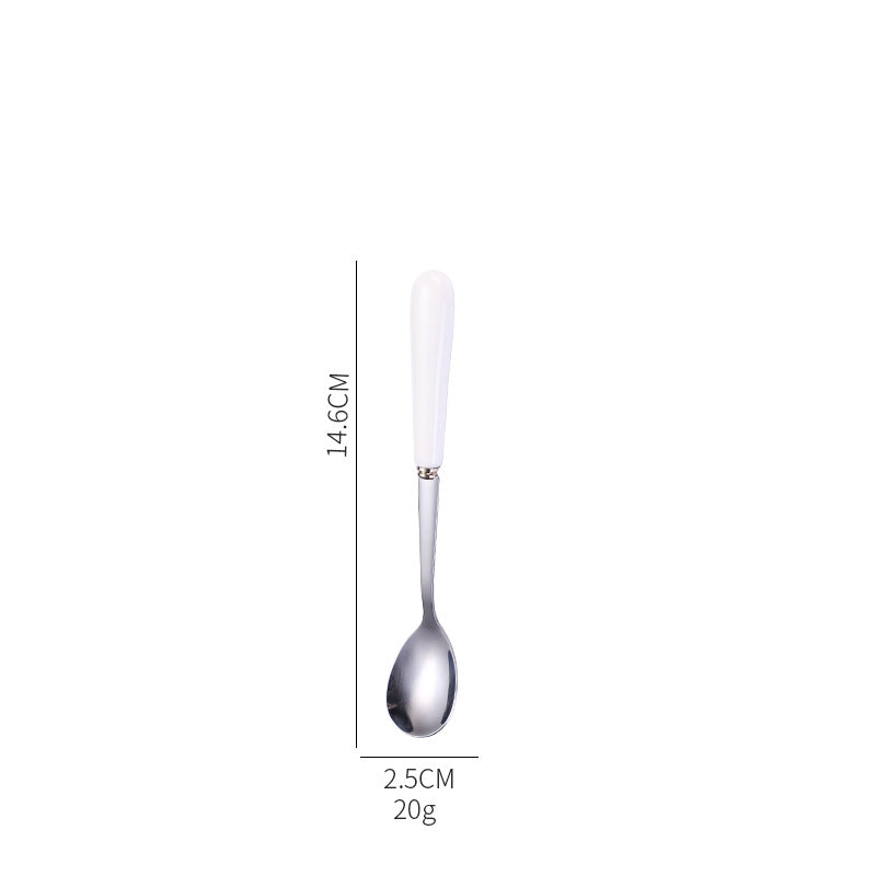 Ergonomic teaspoon with non-slip handle Kalsten