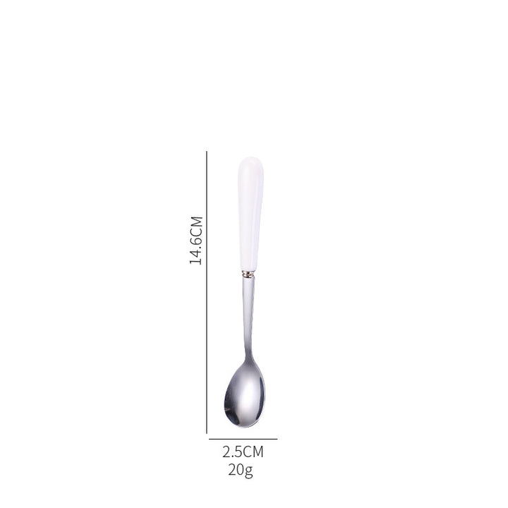 Ergonomic teaspoon with non-slip handle Kalsten