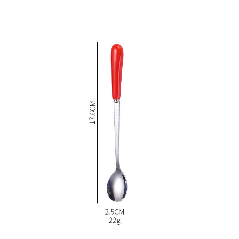 Ergonomic teaspoon with non-slip handle Kalsten
