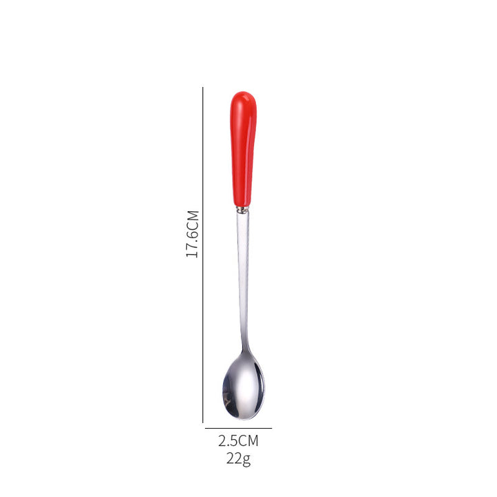 Ergonomic teaspoon with non-slip handle Kalsten