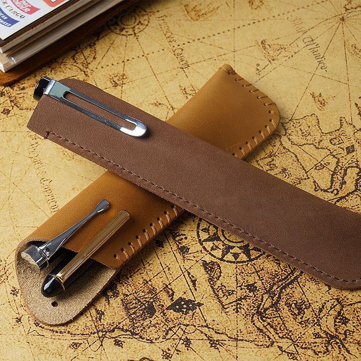 Leather Pencil Roll Case