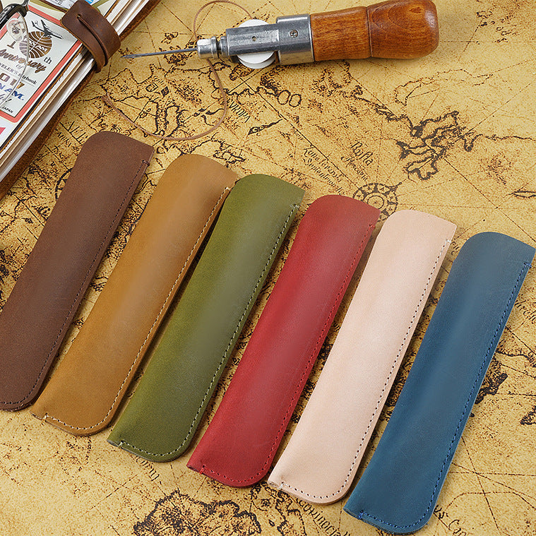 Leather Pencil Roll Case