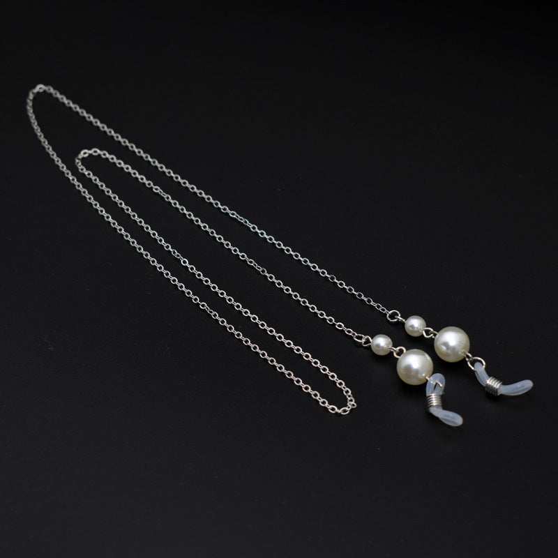 Elegant Long Pearl Chain Eyewear Holder Kalsten