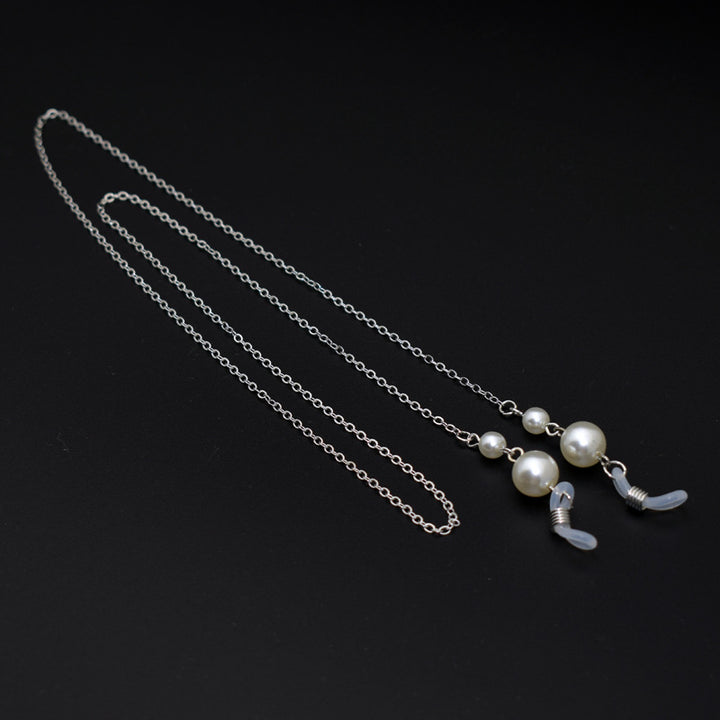 Elegant Long Pearl Chain Eyewear Holder Kalsten