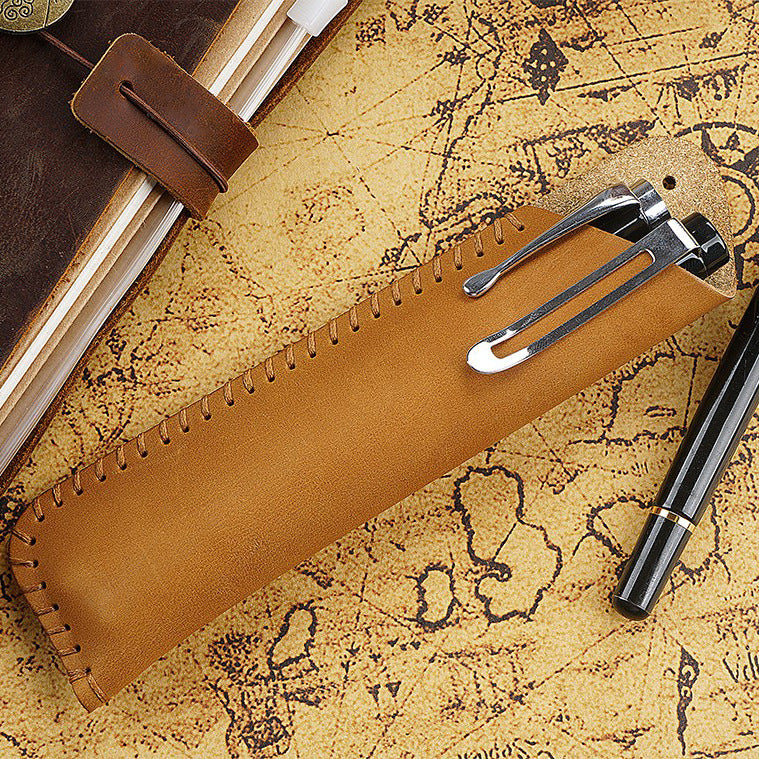 Leather Pencil Roll Case