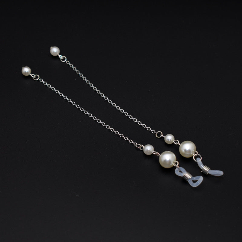 Elegant Long Pearl Chain Eyewear Holder Kalsten