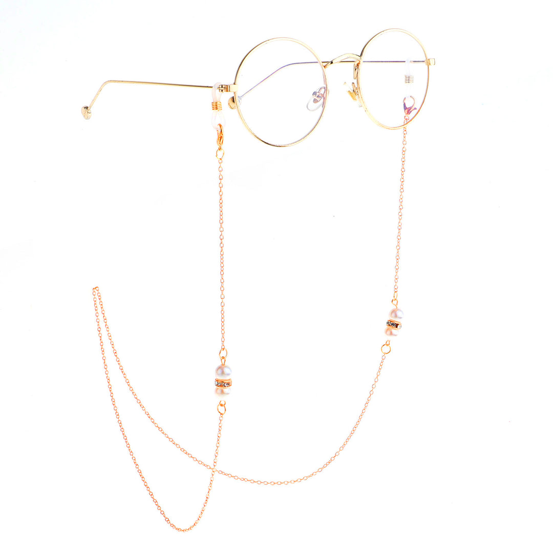 Elegant Pearl Accented Eyewear Chain Kalsten
