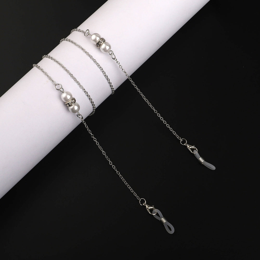 Elegant Pearl Accented Eyewear Chain Kalsten