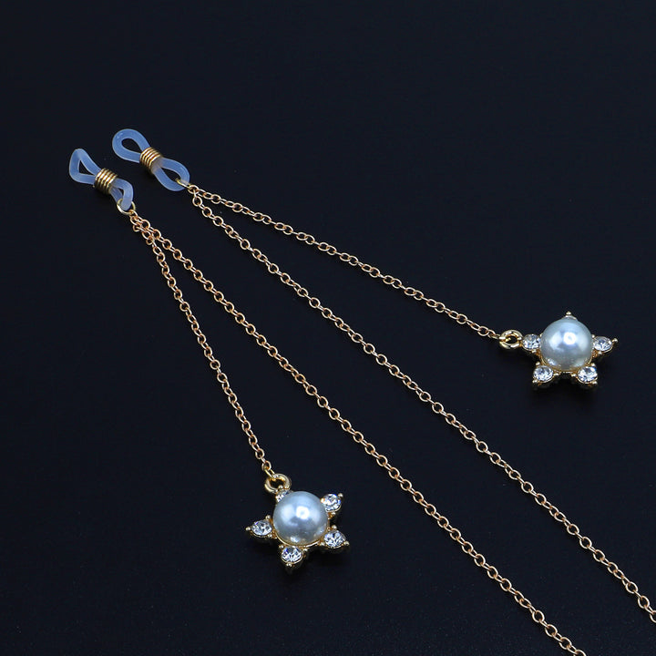 Pearl-Accented Eyewear Chain Kalsten