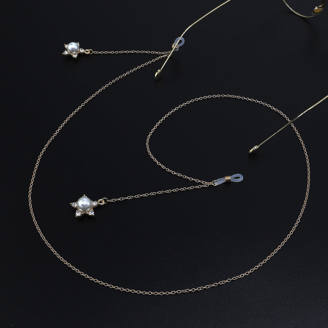 Pearl-Accented Eyewear Chain Kalsten