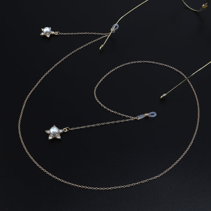 Pearl-Accented Eyewear Chain Kalsten
