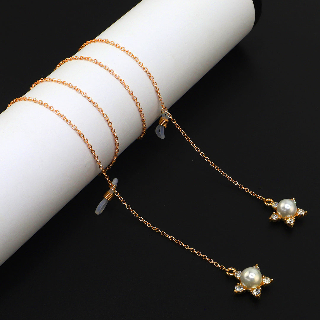Pearl-Accented Eyewear Chain Kalsten