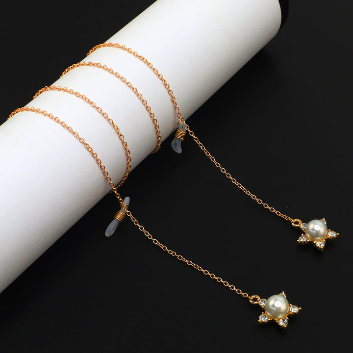 Pearl-Accented Eyewear Chain Kalsten