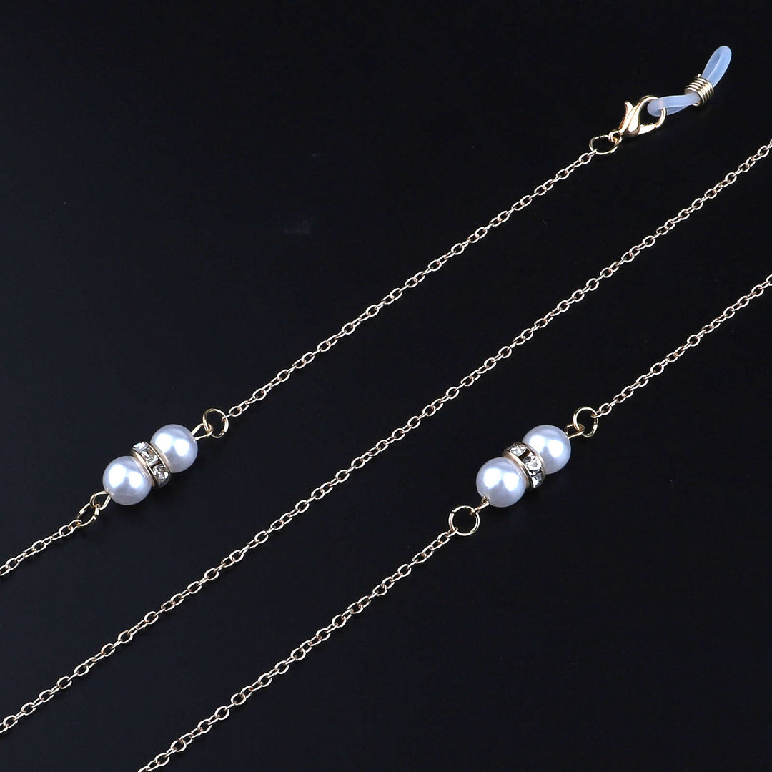 Elegant Pearl Accented Eyewear Chain Kalsten