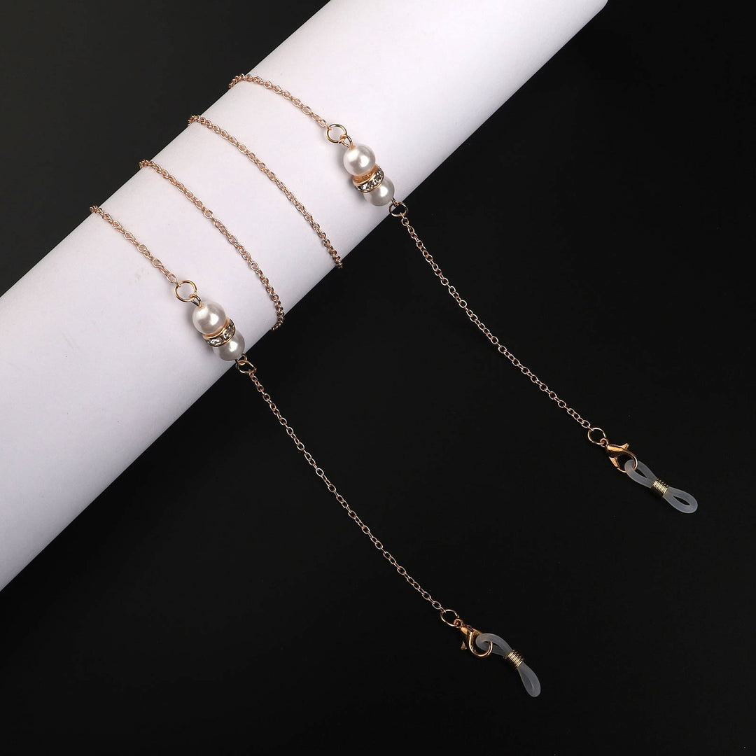 Elegant Pearl Accented Eyewear Chain Kalsten