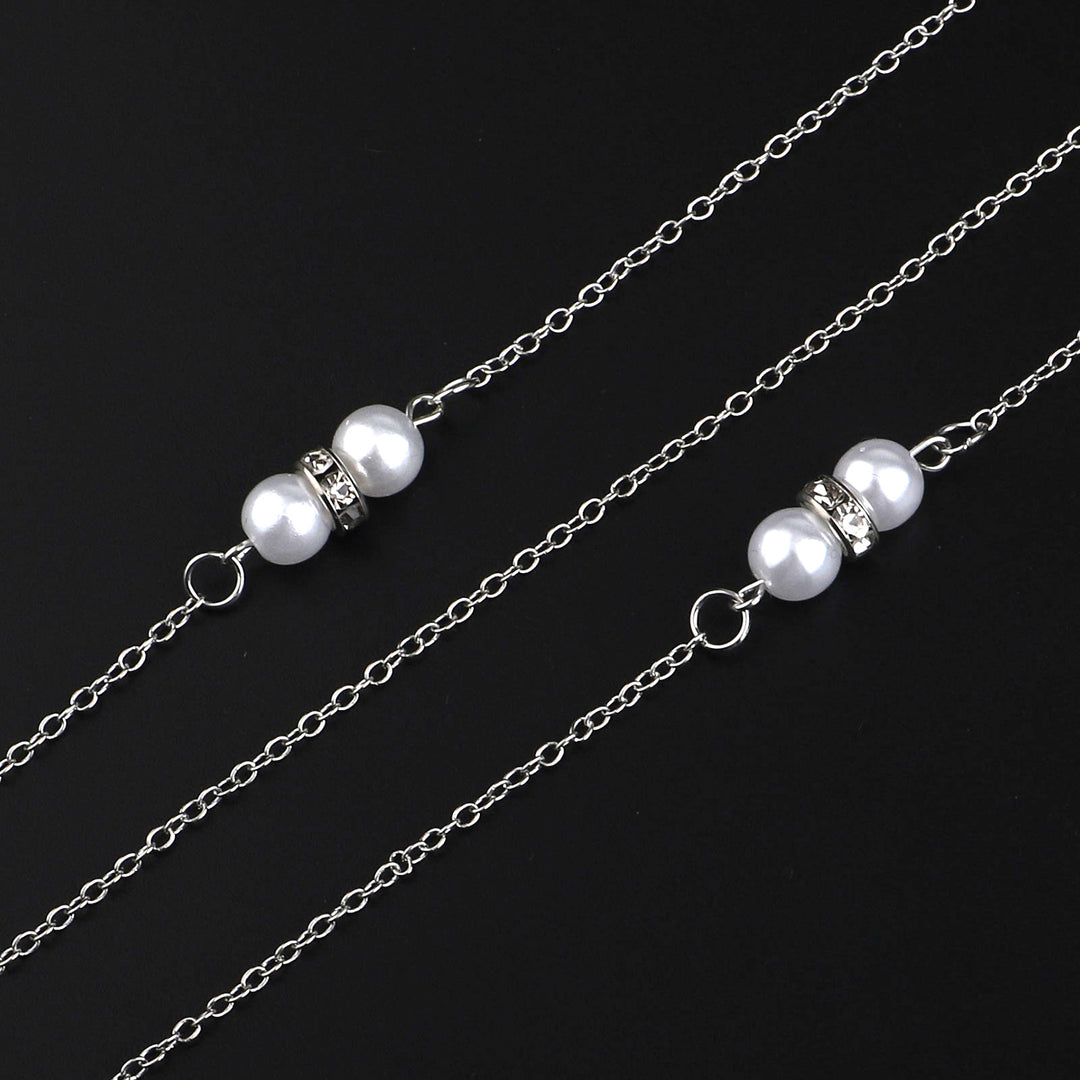 Elegant Pearl Accented Eyewear Chain Kalsten