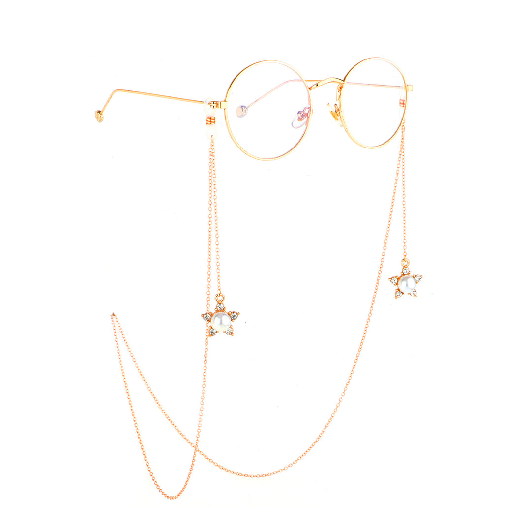 Pearl-Accented Eyewear Chain Kalsten